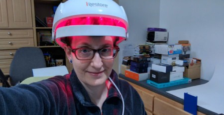 Julie from the Gadgeteer uses iRestore Hair Growth System